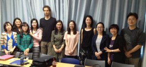 Dr. Wagner with students