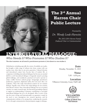 Harron Lecture flyer
