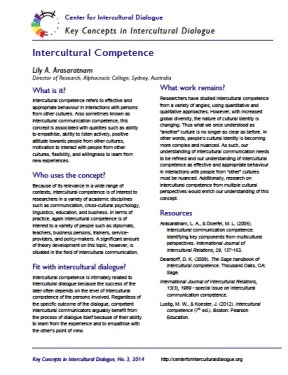 Intercultural competence