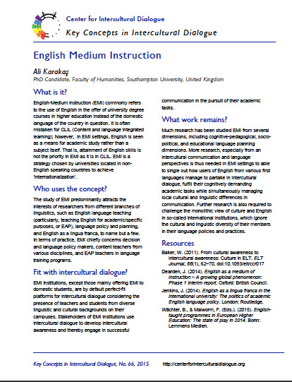 Key Concept #66 English Medium Instruction by Ali Karakas