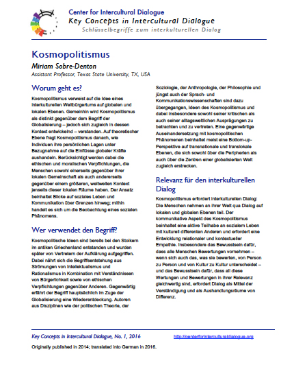 KC2 Cosmopolitanism_German