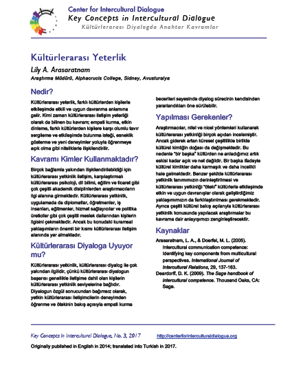 KC3 Intercultural Competence_Turkish