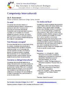KC3 Intercultural Competence_Romanian