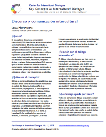 KC11 Intercultural Discourse & Communication_Spanish