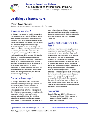 KC1 Intercultural Dialogue_French