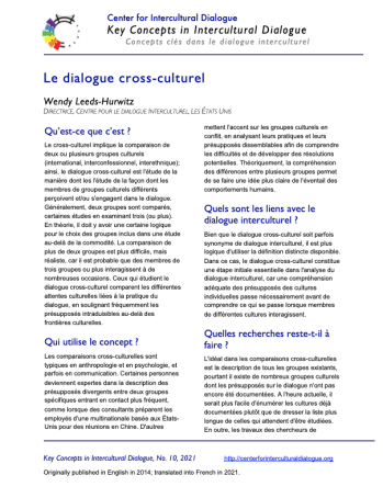 KC10 Cross-cultural dialogue_French