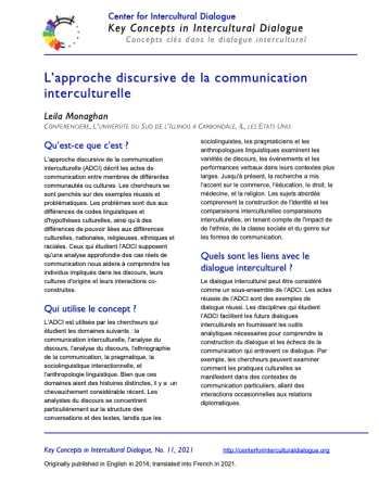 KC11 Intercult discourse & comm_French