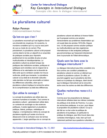 KC15 Cultural pluralism_French