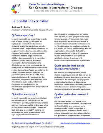 KC18 Intractable conflict_French