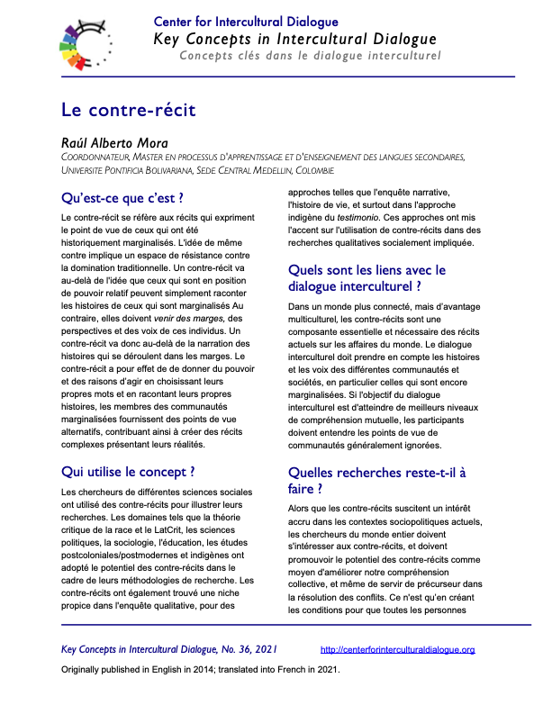 KC36 Counter-Narrative Translated into French – Center for ...
