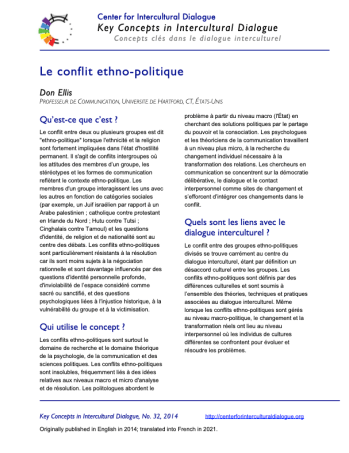 KC32 Ethnopolitical conflict_French