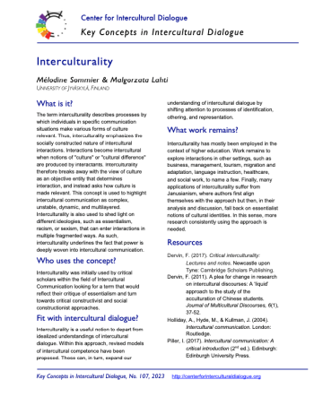 KC107 Interculturality