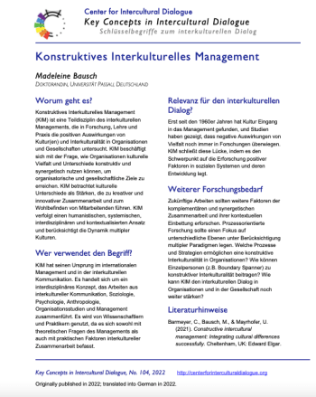 KC104 Constructive Intercultural Management_German