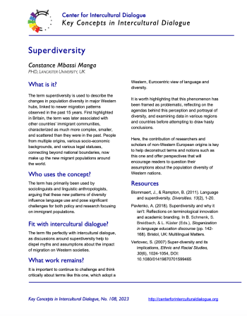 KC 108: Superdiversity