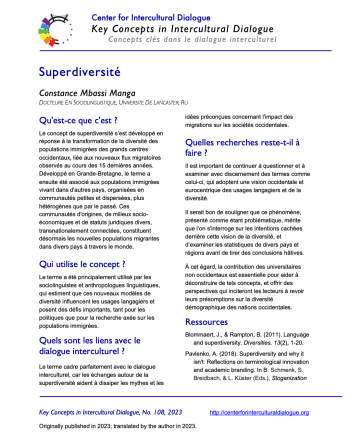 KC108 Superdiversity_French