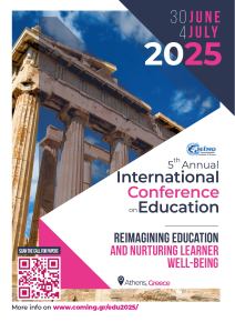 5th International Conference on Education - COMING EDU2025