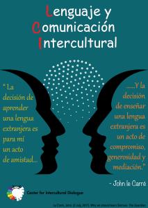 CID Poster 11 Language and Intercultural Communication translated into Spanish